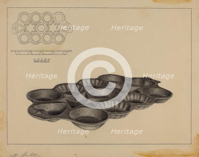 Maple Sugar Mold, c. 1937. Creator: Milton Grubstein.