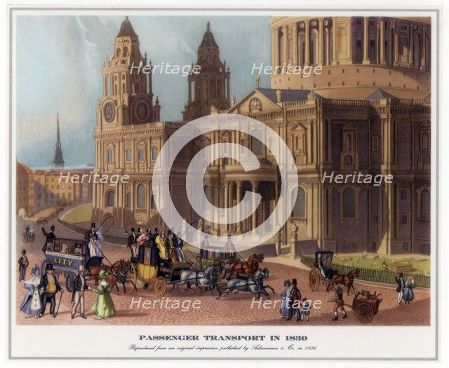 'Passenger Transport in 1830', (1836). Artist: Unknown