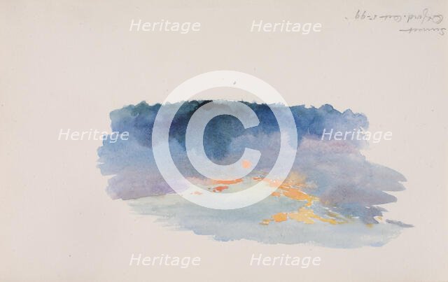 Sunset, Oxford, 1899. Creator: George Elbert Burr.