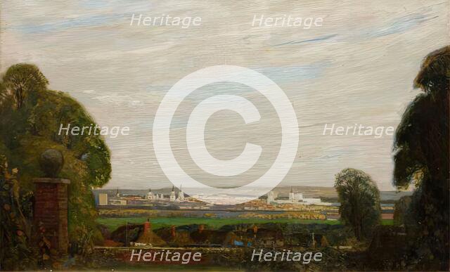 Oxford from Ferry Hinksey, 1900-1924. Creator: Robert Anning Bell.