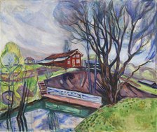 The Red House (Det røde hus), 1926. Creator: Munch, Edvard (1863-1944).