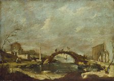Capriccio Landscape, mid 18th century. Artist: Francesco Guardi.
