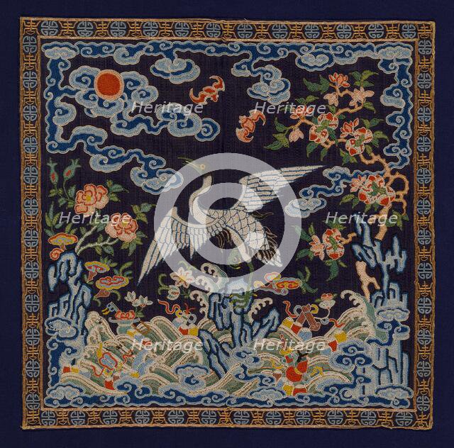 Buzi (Court Rank Badge), China, Qing dynasty (1644-1911), 1850/75. Creator: Unknown.