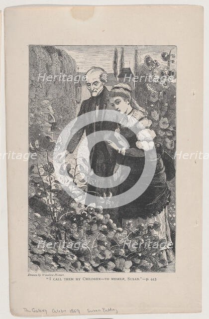 I Call Them My Children - To Myself, Susan (The Galaxy, An Illustrated Magazine of..., October 1869. Creator: Unknown.