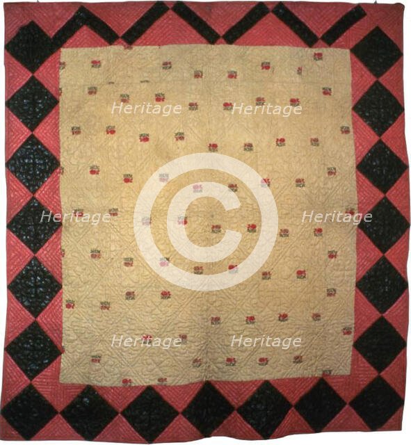 Bedcover, United States, c. 1812. Creators: Almeda Robinson, Lucinda Robinson.