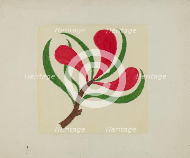 Quilt (One Square), c. 1936. Creator: Cornelius Christoffels.