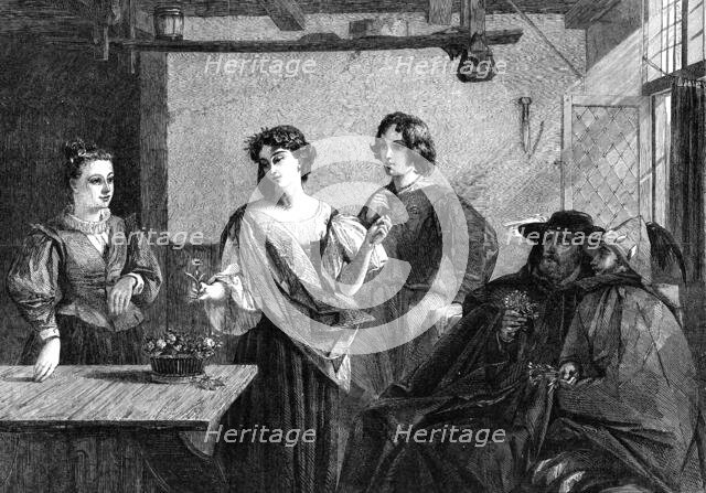 "Florizel and Per Dita", by C. R. Leslie, R.A., at the South Kensington Museum, 1861. Creator: Unknown.