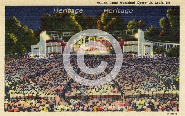 St Louis Municipal Opera, St Louis, Missouri, USA, 1935. Artist: Unknown