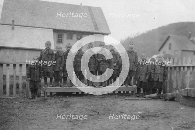 Children from Holy Cross Mission, between c1900 and 1916. Creator: Unknown.