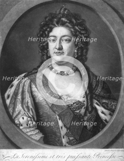 'La Serenissime et tres puissante Princesse', 1734. Artist: Unknown