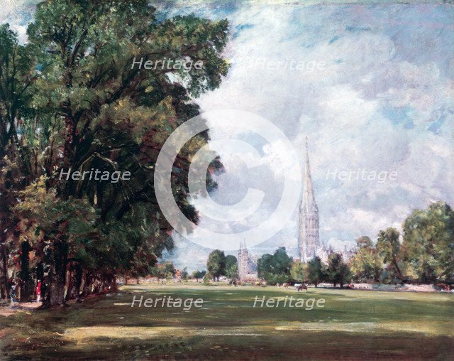 'Salisbury Cathedral from Lower Marsh Close', 1820. Artist: John Constable