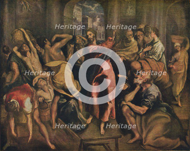 'Die Tempelreinigung', (Christ Cleansing the Temple), c1570, (1938). Artist: El Greco.