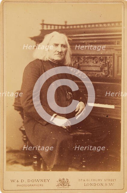 Portrait of the Composer Franz Liszt (1811-1886), 1880s. Creator: Photo studio W. & D. Downey; London ().