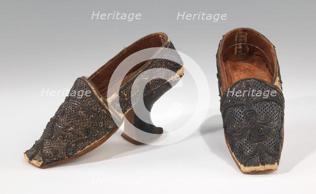 Slippers, European, 1675-1710. Creator: Unknown.