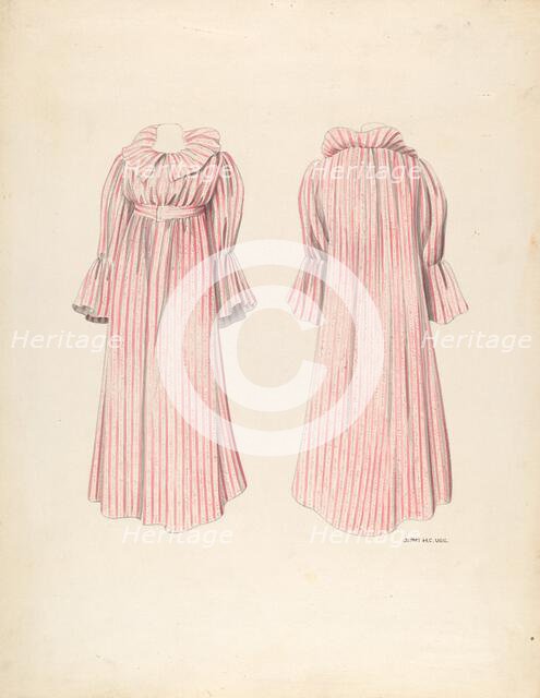 Girl's Wrapper, c. 1937. Creator: James Vail.