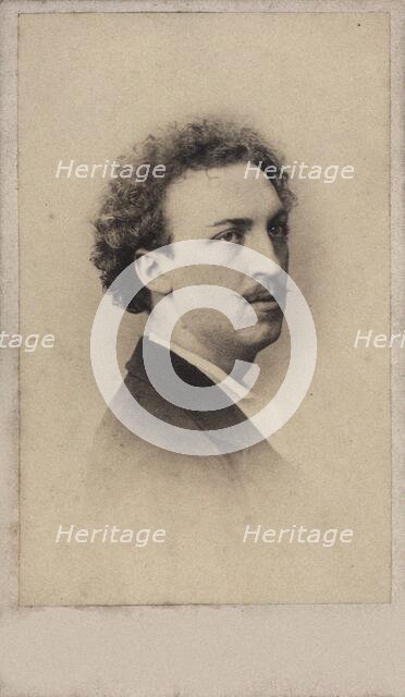 Portrait of the conductor and composer Asger Hamerik (1843-1923), 1860. Creator: Photo studio François-Joseph Delintraz.