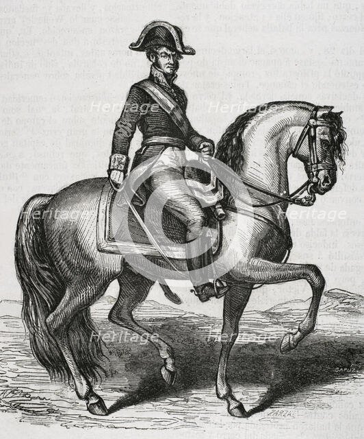 Luis Lacy Gautier, (1775-1817), Spanish general who stood out for his actions in..., 1853.  Creators: Eusebio Zarza, Tomás Carlos Capuz.