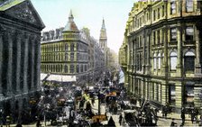 Mansion House and Cheapside, London, early 20th century. Artist: Unknown