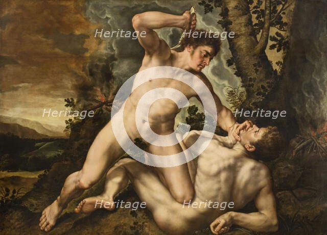 Cain slaying Abel, First Half of 17th cen.. Creator: Pepyn (Pepijn), Marten (1575-1643).