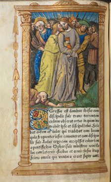 Printed Book of Hours (Use of Rome): fol 20v, Christ in Gethsemane, 1510. Creator: Guillaume Le Rouge (French, Paris, active 1493-1517).