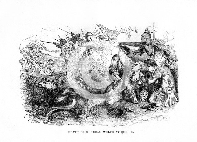 The Death of General Wolfe at Quebec, 1759, (1872). Artist: Unknown