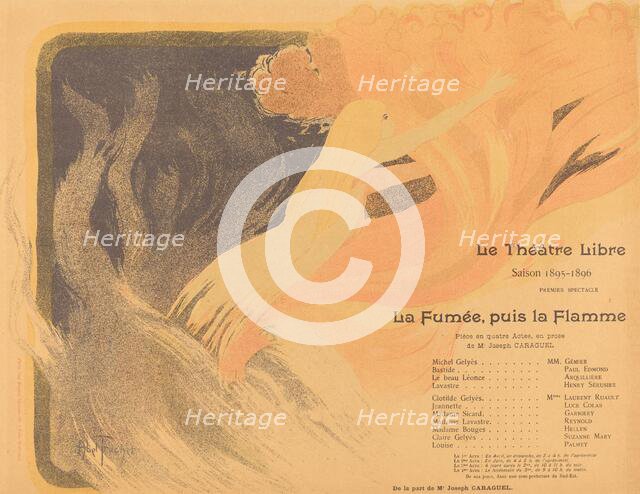 Le Théâtre Libre: La Fumée, puis la Flamme, 1895.  Creator: Louis Abel-Truchet.