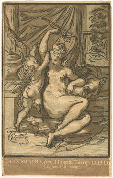 Venus and Cupid with a Bow, 1731. Creator: John Baptist Jackson.