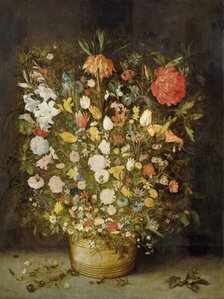 Still Life with Flowers, 1600-1630. Creator: Follower of Jan Brueghel the Elder.
