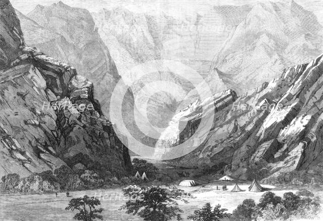 The Expedition to Abyssinia: the Mayen Wells, half way to Senafe, 1868. Creator: Mason Jackson.