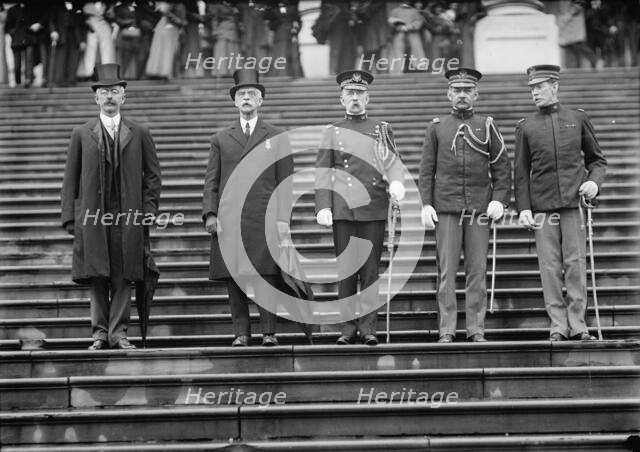 Grand Army of The Republic - Unidentified; Acting Secretary of War Oliver; Acting Chief..., 1910. Creator: Harris & Ewing.