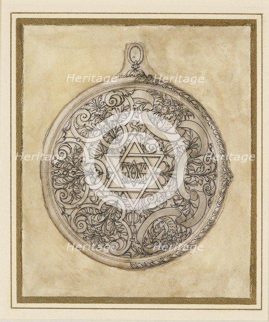 Design for a pendant jewel, mid 16th century. Artist: Etienne Delaune.