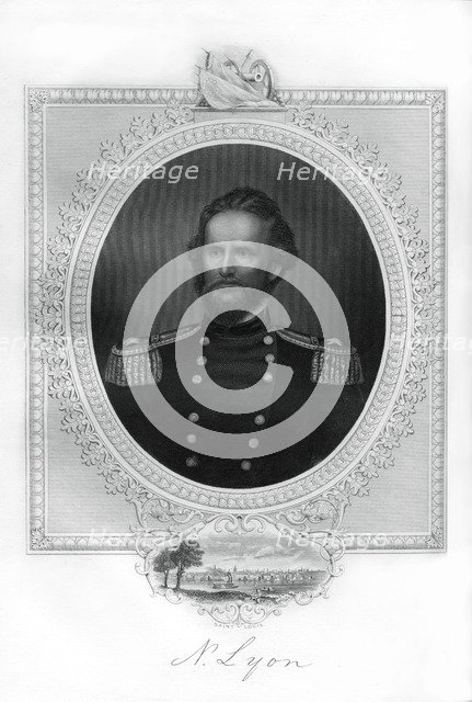 General Nathaniel Lyon, Union general in the American Civil War, (1862-1867). Artist: Unknown