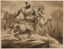 Haitian Horseman (Scene from the "French Colonial Wars"), 1823. Creator: Theodore Gericault.