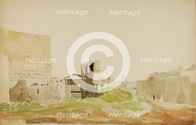 Tower of Hypacus, Jerusalem, n.d. Creator: Miner Kilbourne Kellogg.