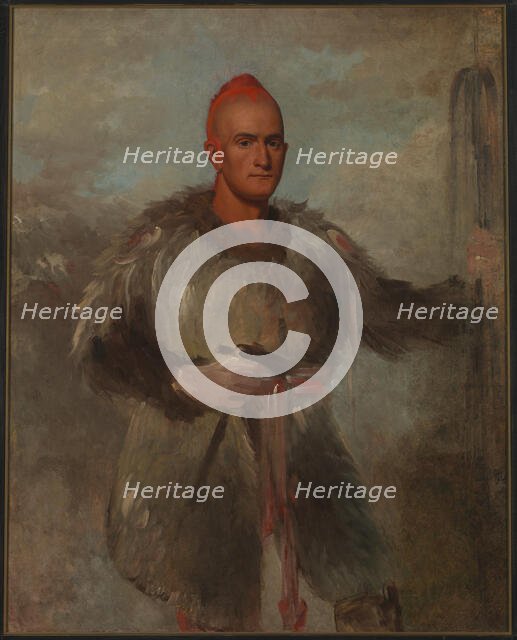 Theodore Burr Catlin, in Indian Costume, 1840-1841. Creator: George Catlin.