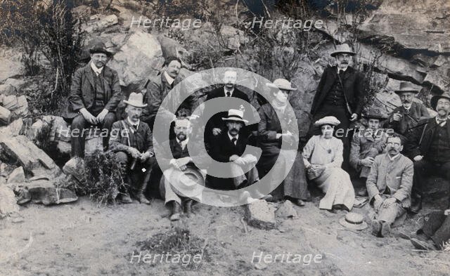 South Africa: members of an English geological party, 1905. Creator: Tempest Anderson.