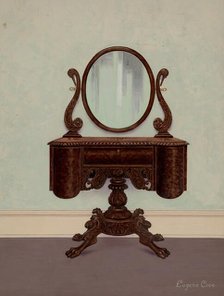 Dressing Table, c. 1936. Creator: Eugene Croe.