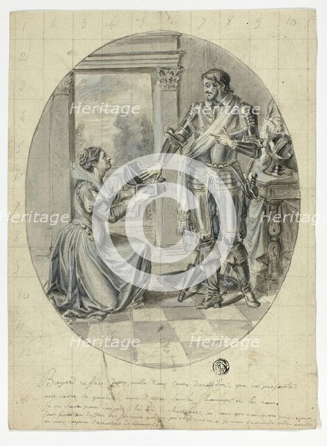 The Chevalier Bayard Refusing 2500 Gold Ducats, n.d. Creator: Unknown.