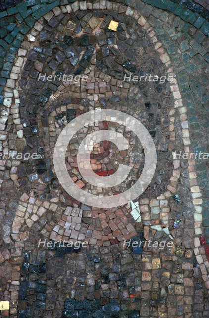 Early Christian mosaic of Maria Simplicia Rustica. Artist: Unknown