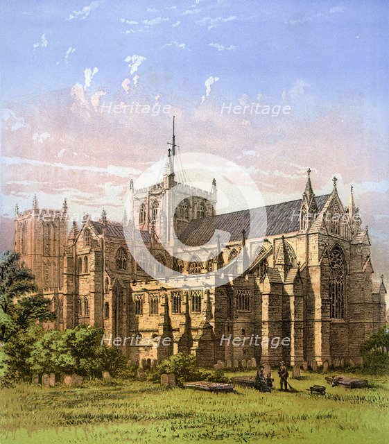 Ripon Cathedral, Yorkshire, c1870. Artist: Hanhart