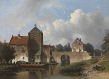 The IJsselpoort at IJsselstein, 1852. Creator: Jan Weissenbruch.