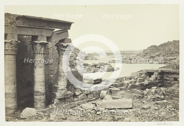 View from Philae, Looking North, 1857. Creator: Francis Frith.