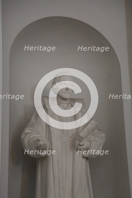 Statue of Philipp Melanchthon, Lutheran Cathedral, Helsinki, Finland, 2011. Creator: Sheldon Marshall.