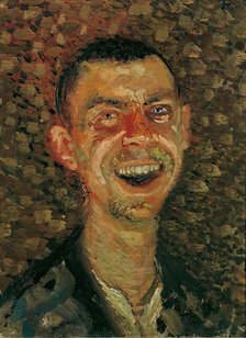 Self-portrait, laughing, 1907/08. Creator: Richard Gerstl.