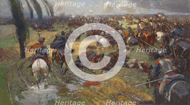 The Battle of the Katzbach on 26 August 1813, 1914. Creator: Roubaud, Franz (1856-1928).