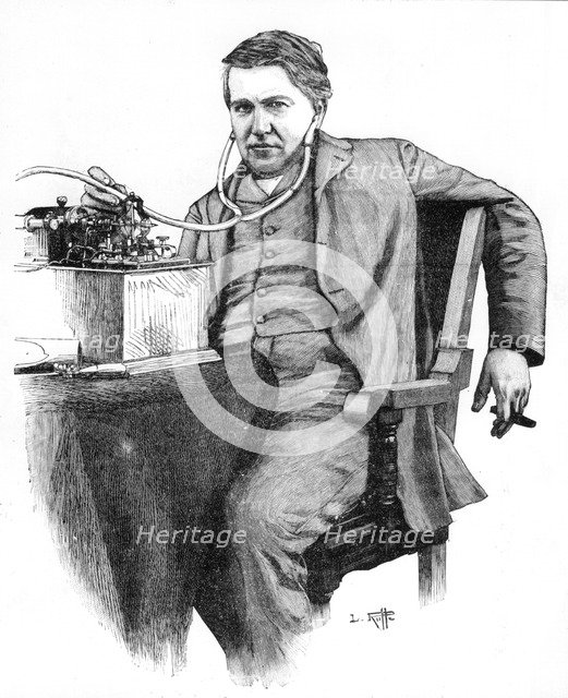 Thomas Alva Edison, American inventor, c1906. Artist: Unknown