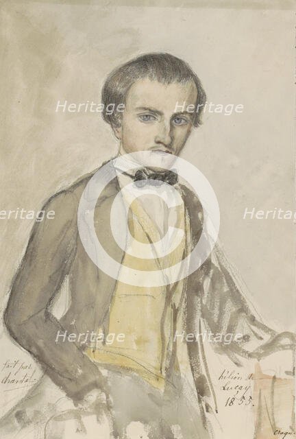 Portrait of Helion de Lucay, 1855. Creator: Chantal de Lucay.