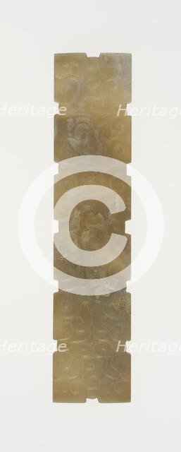 Rectangular Plaque, Eastern Zhou dynasty, (c. 770-256 B.C.), 5th century B.C.  Creator: Unknown.