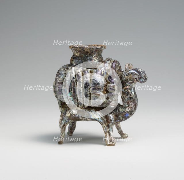 Animal flask, probably Syria, late 7th-8th century. Creator: Unknown.