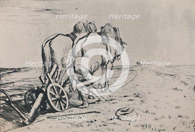 'The Plough', mid-late 19th century, (1946). Artist: Alphonse Legros.